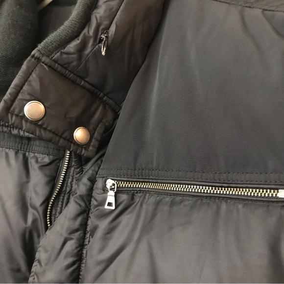 Cole Haan Down Fill Puffer Jacket Coat Men Medium Black - Picture 4 of 14